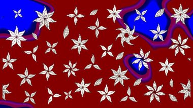 Poster ya da kapak için arka plan. Yapraklı çizim şekli. Şirin, zarif çiçekler Raster illüstrasyonu. Tekstil için figür. Davetiye ve kartpostal tasarımı için dekoratif çiçek unsurları.