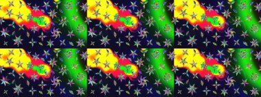 Çiçek tasarımı için inanılmaz bir kolaj cenneti tarzı. Çiçekli zambakların eskiz geçmişi. Parlak çiçekli kolaj çiçekleri gri.