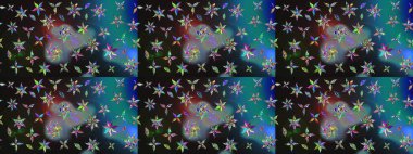 Renkli Bahar Teması eskiz kalıbı. Düz Çiçek Elementleri Tasarımı. Parlak arkaplan eskiz desenli çiçekli fantezi tasarımı.