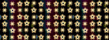 Renkli elementlerle Raster ilginç desen