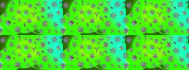 Halk tarzı. Parlak renkli çiçekli ve yeşil yapraklı harika bir çiçek deseni. Moda baskıları için zarif bir şablon. Modern çiçek arkaplanı.