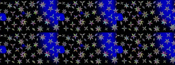 Hediye ambalaj kağıdı, tebrik kartları, posterler ve pankart tasarımı. Siyah renkli çiçekler. Raster düz çiçek çizim deseni.