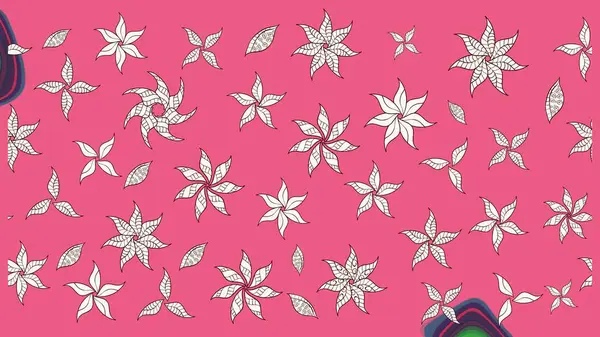 Pembe renklerde. Anti-stres için soyut örnek sayfası. Raster illüstrasyonu.