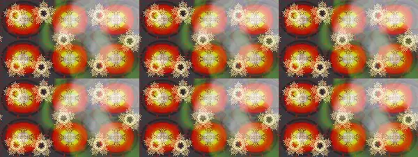 Çiçek Elementleri 'nin soyut geçmişi. Raster illüstrasyonu. Raster kış deseni. Renklere göre dizayn.