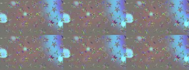 Nazik, narin çiçek arkaplanı. Çiçekli karalama şeklinde Raster çiçek deseni. Gri renkli çiçekler.