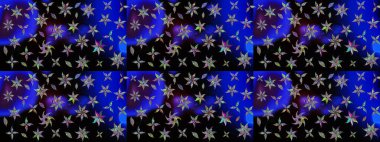 Siyah renkli çiçekler. Düz Çiçek Elementleri Tasarımı. Renkli Bahar Teması eskiz kalıbı. Güzel çiçek deseni..