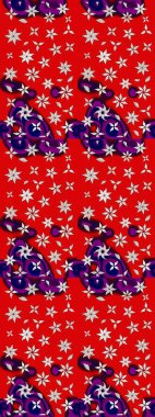 Kırmızı renkte çiçekler olan çiçek deseni çiz. Suluboya tarzında kırmızı renkte çiçekler.