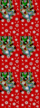 Eskiz arkaplan modeli. Vadinin çiçekleri kırmızı renklerde. Suluboya, elle çizilmiş. Raster - stok.