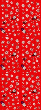 Soyut etnik raster çizim kalıbı. Kabile sanatı boho baskısı, klasik çiçek arkaplanı. Arkaplan dokusu, duvar kağıdı, kırmızı renkli çiçek teması.