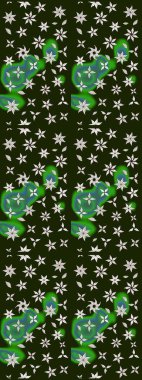 Çiçekli çiçek deseni, suluboya. Gri renkli çiçekler. Renkli Bahar Teması eskiz kalıbı. Düz Çiçek Elementleri Tasarımı. Raster illüstrasyonu.