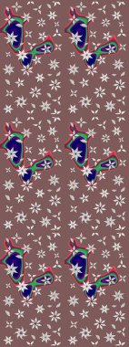 Çiçekli bahar çiçekleri. Küçük çiçekte güzel bir desen. Küçük renkli çiçekler. Moda baskıları için zarif bir şablon. Motley illüstrasyonu.