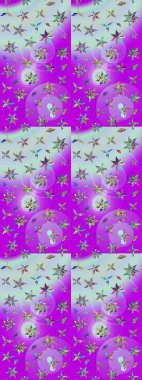 Menekşe renginde zarif çiçek buketi suluboya. Renkli Bahar Teması eskiz kalıbı. Düz Çiçek Elementleri Tasarımı. Raster illüstrasyonu.