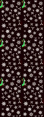 Raster Güzel kumaş deseni. Raster suluboya deseni, narin çiçekler, siyah çiçekler, tebrik kartı şablonu..