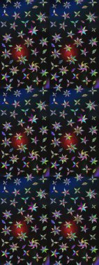 Nazik, narin çiçek arkaplanı. Çiçekli karalama şeklinde Raster çiçek deseni. Gri renkli çiçekler.