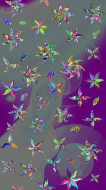 Anti-stres için soyut örnek sayfası. Raster illüstrasyonu. Gri renklerde.