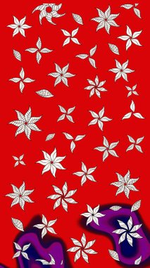 Çiçekli çiçek deseni, suluboya. Raster deseni. Küçük çiçekte güzel bir çiçek deseni..