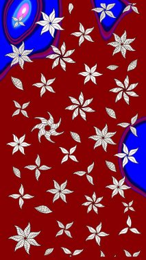 Kırmızı renkte çiçekler olan çiçek deseni çiz. Suluboya tarzında kırmızı renkte çiçekler.