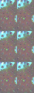 Raster illüstrasyonu. Kumaş, duvar kağıdı ve kağıt üzerine baskı yapmak için gelişen arka plan. Moda arka planında parlak buketler. Eski usul küçük çiçekli şirin bir eskiz deseni..