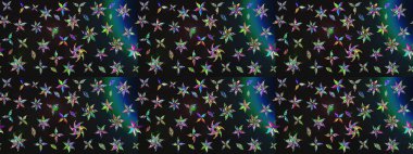 Gri renkli güzel bir tekstil. Suluboya çiçekli çiçek deseni. Raster illüstrasyonu.