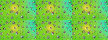 Düz Çiçek Elementleri Tasarımı. Çocuk stili. Çiçekli eskiz arkaplanı. Renkli Bahar Teması çizim şablonu.