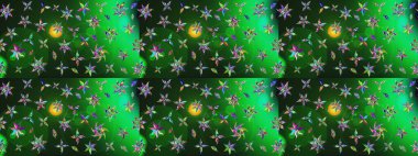 Yeşil renkli çiçekler. Elle boyanmış suluboya resim çizimi çiçekler ve bitkiler.