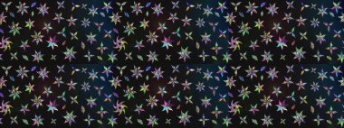 Raster illüstrasyonu. Gri renklerde. Raster deseni. Soyut çiçek çizim kalıbı arka planı. Küçük çiçekte sevimli çiçek deseni var..