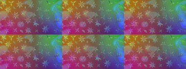 Çiçek tasarımı için inanılmaz bir kolaj cenneti tarzı. Çiçekli zambakların eskiz geçmişi. Parlak çiçekli kolaj çiçekleri kahverengi.