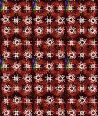 Damask eskiz süsü. Tarafsız, kırmızı ve kahverengi renkler üzerinde klasik oryantal desen. Geleneksel raster ve altın desen.