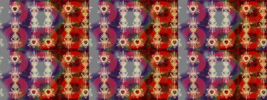 Kışın sembolü, mutlu noeller, mutlu yeni yıl kutlaması Raster illüstrasyonu. Soyut duvar kâğıdı, ambalaj dekorasyonu. Kırmızı, kahverengi ve gri renklerin çizimi. Kar tanesi kadar basit..