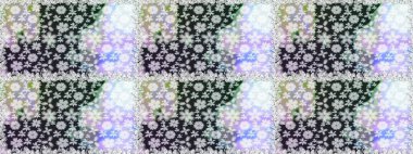 Raster illüstrasyonunda kusursuz çiçek deseni. Gri renkli çiçekler.