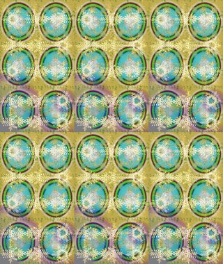 Kar tanesi nötr, yeşil ve sarı renklerde izole edilmiş. Raster illüstrasyonu. Raster illüstrasyonu. Kar Tanesi Simgesi.