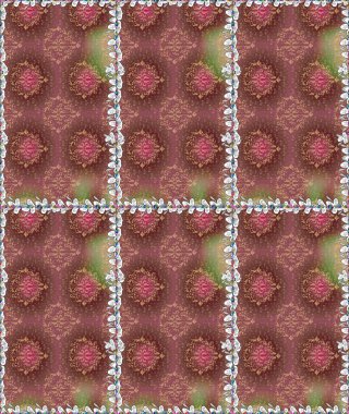 Anti-stres için soyut örnek sayfası. Kahverengi renklerde. Raster illüstrasyonu.