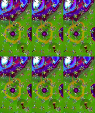 Şatafatlı bahar bahçesi dokusu. Flower eskiz arka planı. Çiçek deseni. Raster illüstrasyonu.