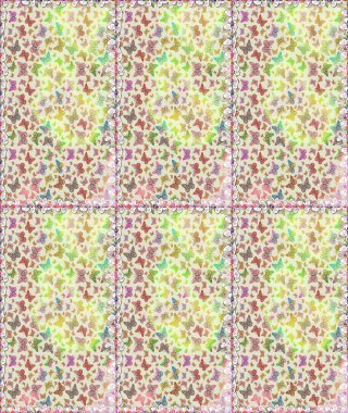 Bej rengi. Kelebekli çizim şekli. Kumaş, kağıt, ambalaj kağıdı ve duvar kağıdı tasarımı için sevimli bir arkaplan.