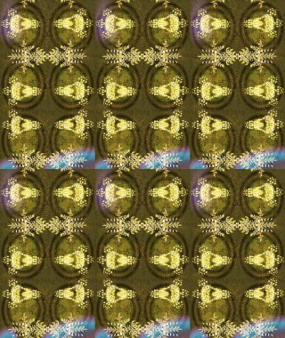 Kahverengi renklerde. Renkli süs kenarı. Çizim kalıbı. Hint süsü. Raster illüstrasyonu. Çiçek duvar kağıdı.