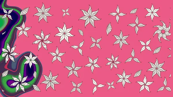 Oldukça eski bir besin torbası deseni, küçük pembe, çiçekler. Millefleur 'lar. Tekstil, kumaş, kapaklar, duvar kağıtları, baskı, paket, koleksiyon defteri, örgü, dekupaj için çiçek arkaplanı..