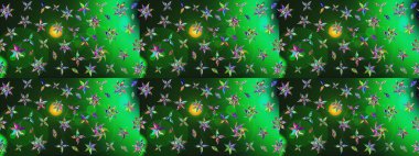 Yeşil renkli çiçekler. Elle boyanmış suluboya resim çizimi çiçekler ve bitkiler.