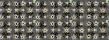 Tarafsız, gri ve kahverengi renklerde altın bir element. Altın çiçekli eskiz deseni. Damask arkaplanı. Barok tarzında altın çiçekli süs..