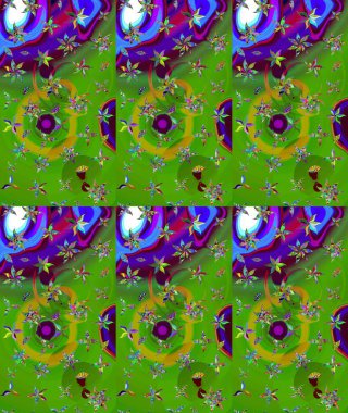 Şatafatlı bahar bahçesi dokusu. Flower eskiz arka planı. Çiçek deseni. Raster illüstrasyonu.