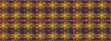 Düz Çiçek Elementleri Tasarımı. Renkli Bahar Teması eskiz kalıbı. Raster..