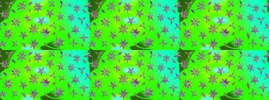 Moda baskıları için zarif bir şablon. Halk tarzı. Parlak renkli çiçekli ve yeşil yapraklı harika bir çiçek deseni. Modern çiçek arkaplanı.