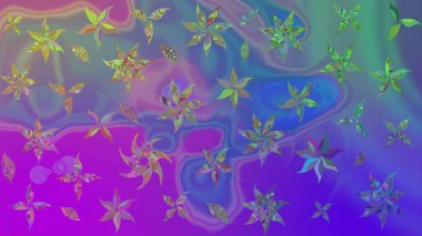 Raster Güzel kumaş deseni. Raster suluboya deseni, narin çiçekler, menekşe çiçekleri, tebrik kartı şablonu..