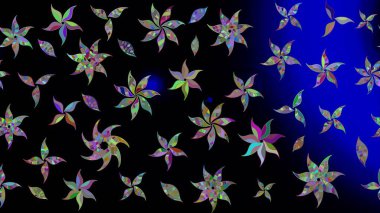 Raster illüstrasyonu. Şatafatlı bahar bahçesi dokusu. Flower eskiz arka planı. Çiçek deseni.