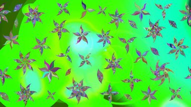 Düz Çiçek Elementleri Tasarımı. Güzel kumaş deseni. Raster illüstrasyonundaki çiçek desenli çizim. Renkli Bahar Teması çizim şablonu.