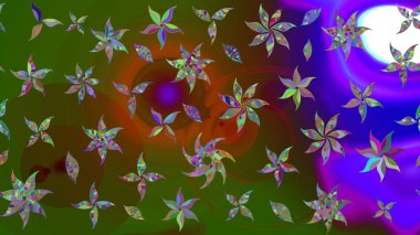 Tekstil veya kitap kapakları, imalat, duvar kağıtları, baskı, hediye paketi ve yapıştırma kitabı için çiçek eskizi geçmişi. Raster illüstrasyonu. Küçük ölçekli çiçeklerdeki basit sevimli desen.