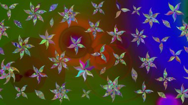 Modaya uygun kumaş deseni. Tony 'nin kumaş kalıbını çiz. Küçük çiçekteki sevimli çiçek deseni. Raster illüstrasyonu.