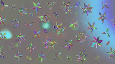 Raster stili kumaş deseni. Çiçekler suluboya çizim deseni.