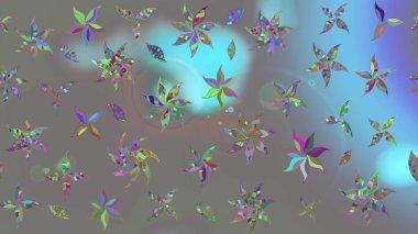 Doodle tarzı. Renkli gri çizim kalıbı. Tekstil ve kapak tasarımı için mükemmel. Elle çizilmiş sonbahar çiçeği deseni. Gri renkli çiçekler.