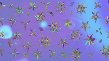 Mor renkte manzaralı çiçek deseni. Sevgililer günü ve tebrik kartı konsepti için şık bir davetiye. Çiçek kompozisyonu, el boyası, hassas şablon. Üst görünüm, yumuşak biçim.