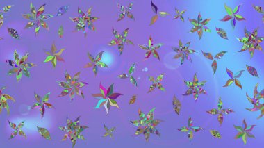 Çiçek izi. Mor renkli çiçekler suluboya tarzında. Suluboya çizim deseni.